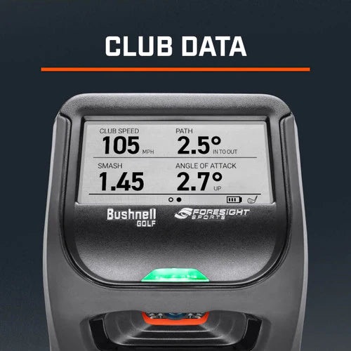 Bushnell Pro Launch Monitor Club Data Screen